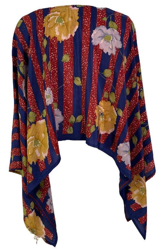 PRC6395 Avatar Pure Silk Capelet Poncho - Velora