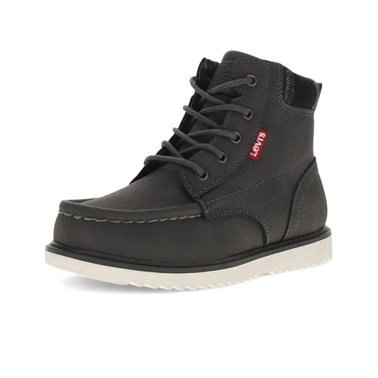 Levis Kids Dean Neo Unisex Moc Toe Boot Dark Grey 5.5 M