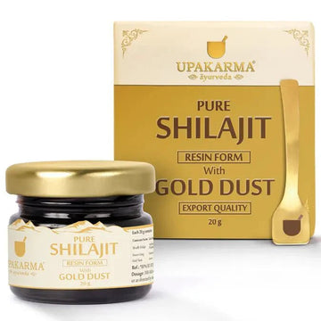 UPAKARMA Pure Shilajit Resin with Gold Dust 20g - Velora Luxury Fashion