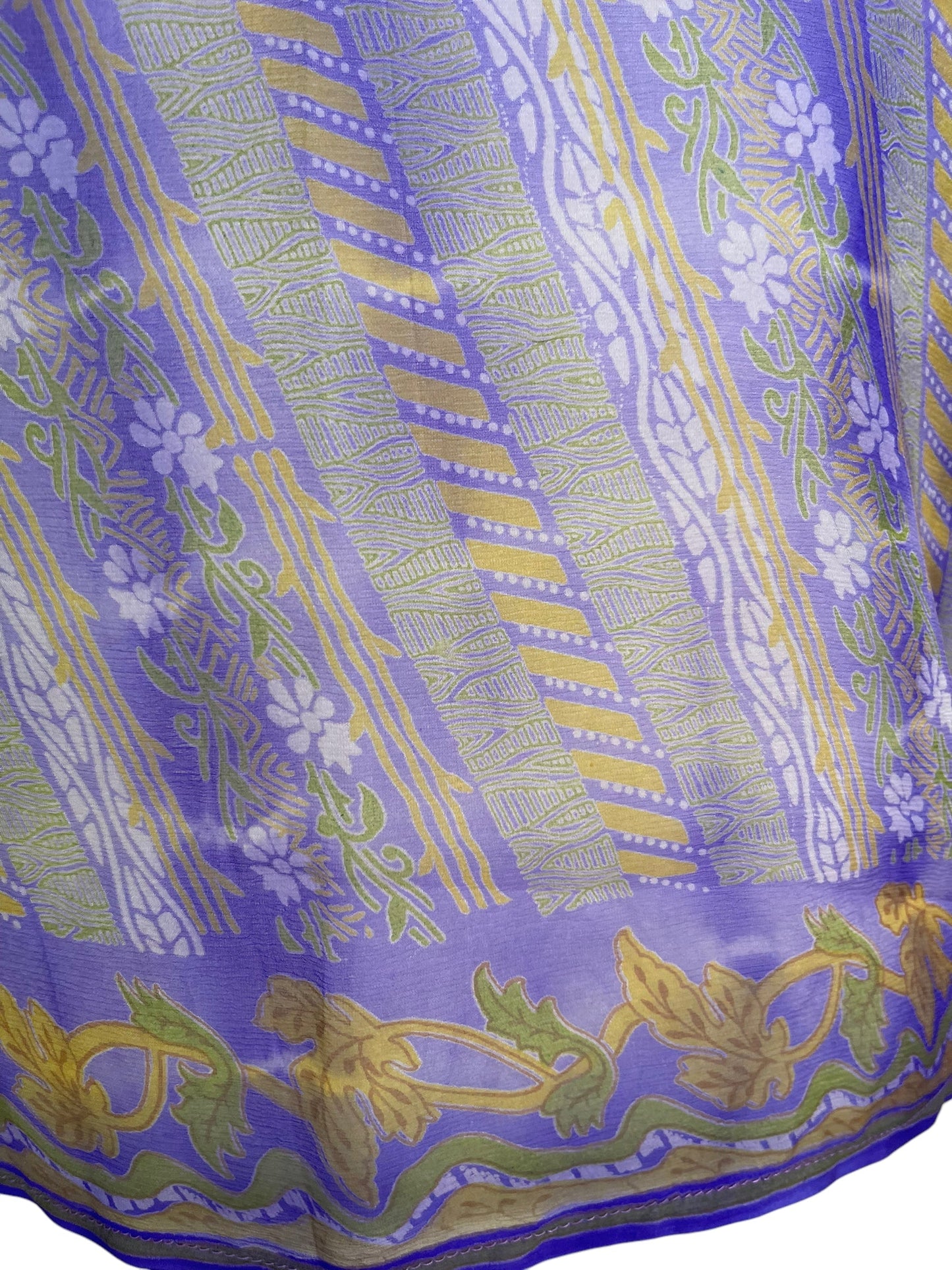 PCH6406 Very Sheer Chiffon Avatar Pure Silk Boxy Top - Velora
