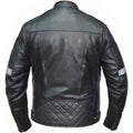 Unik International Men's Reflective Stripe Motorcycle Jacket - Velora Luxury Fashion