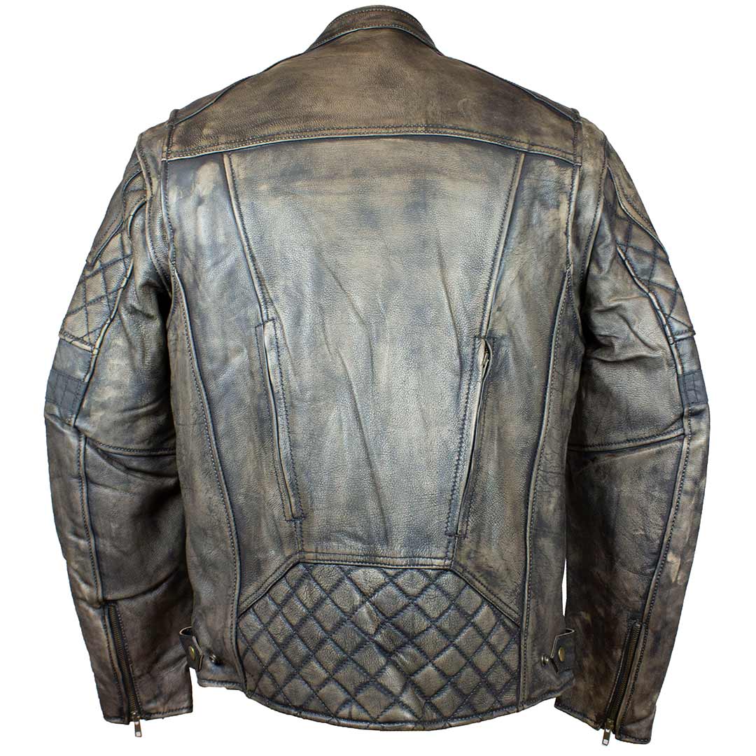 Unik International Men's Reflective Stripe Motorcycle Jacket - Velora Luxury Fashion