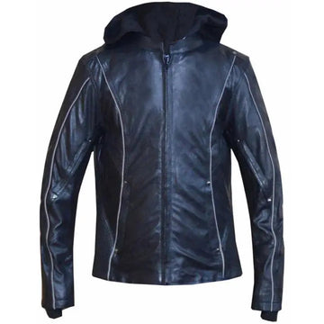 Unik International Women's Hoodie Motorcycle Jacket - Velora Luxury Fashion