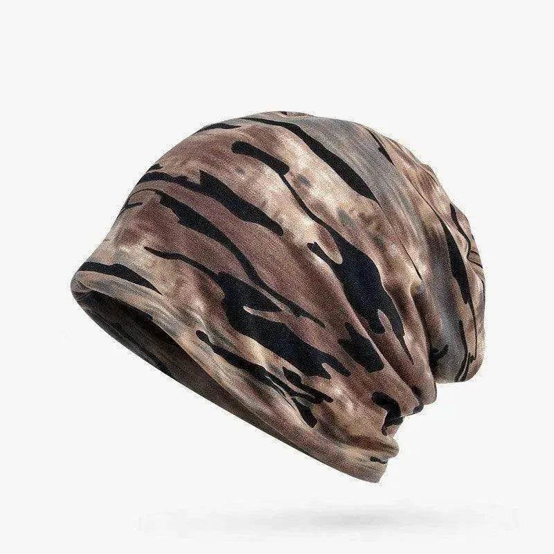 Unisex Camouflage Beanies Flexible Turban Ring Scarf Hedging Hats - Velora