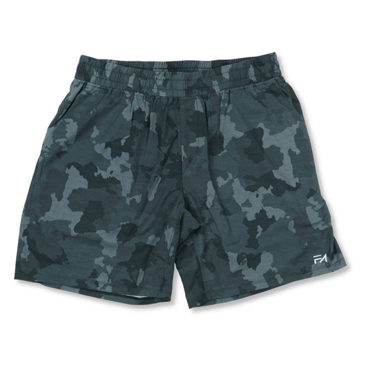 Unlimited Shorts Grey Camo (7.5") - Velora