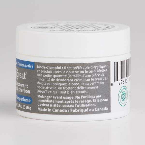 Unscented Charcoal Deodorant - Velora Luxury Fashion