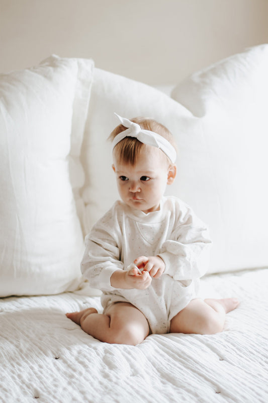 Topknot Headwrap | Ivory - Velora