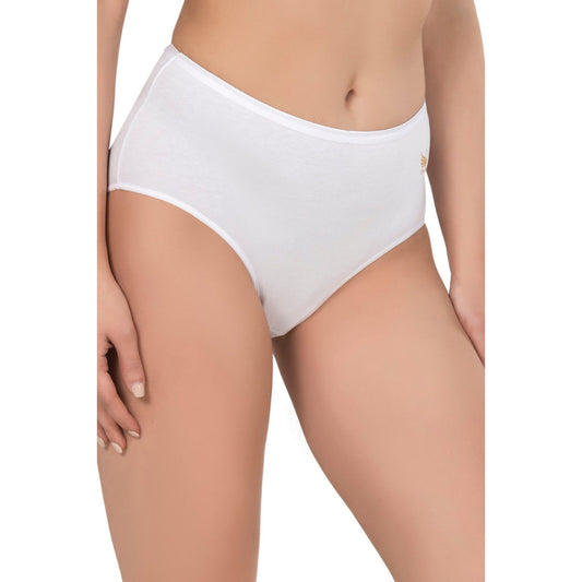 Women’s High-Waist Modal Cotton Panties – 3-Pack Seamless, Breathable, Full-Coverage Briefs (Black, Skin, White) - Velora