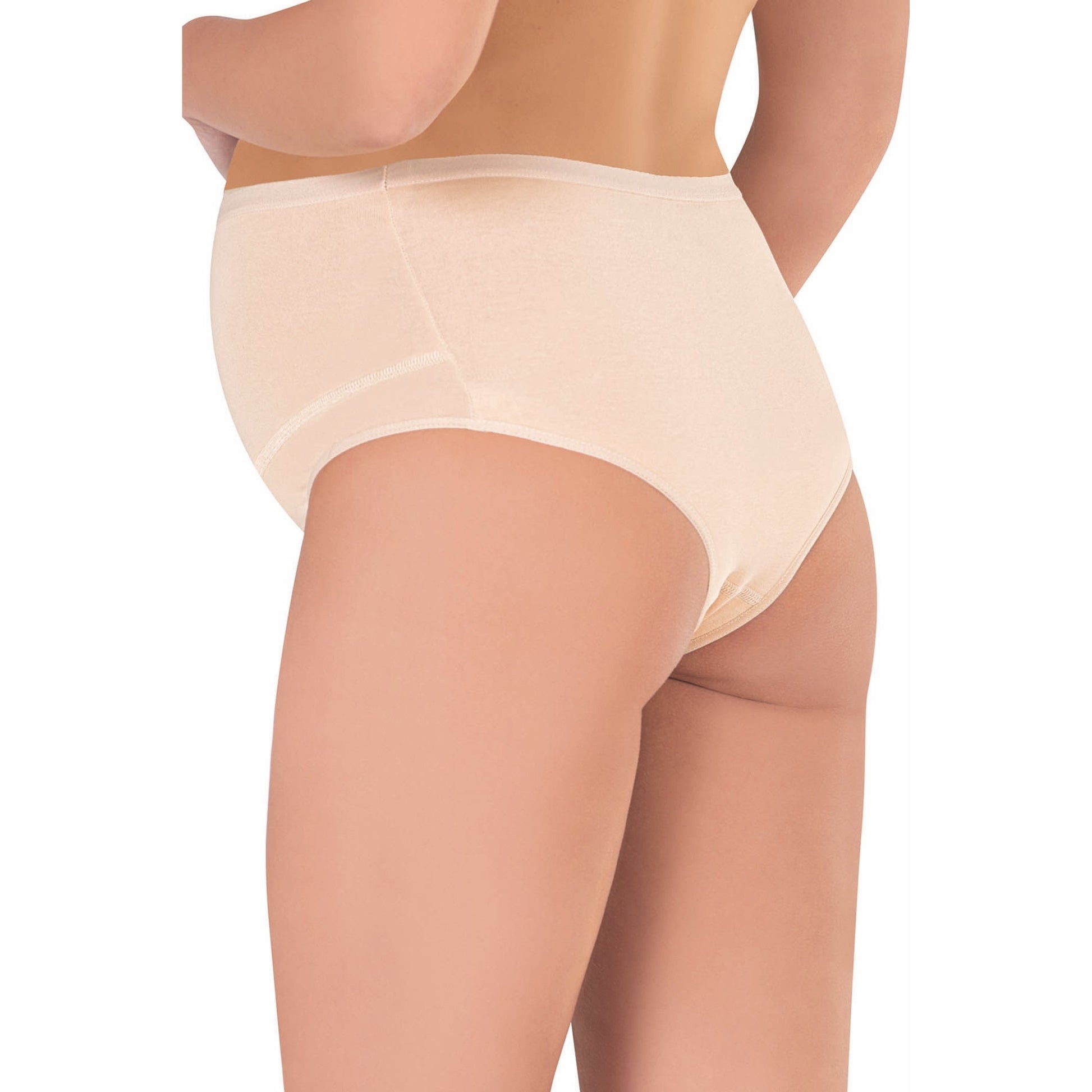 3-Pack Cotton Maternity Briefs – Soft, Stretchy & Breathable Pregnancy Underwear (White, Black, Skin) - Velora