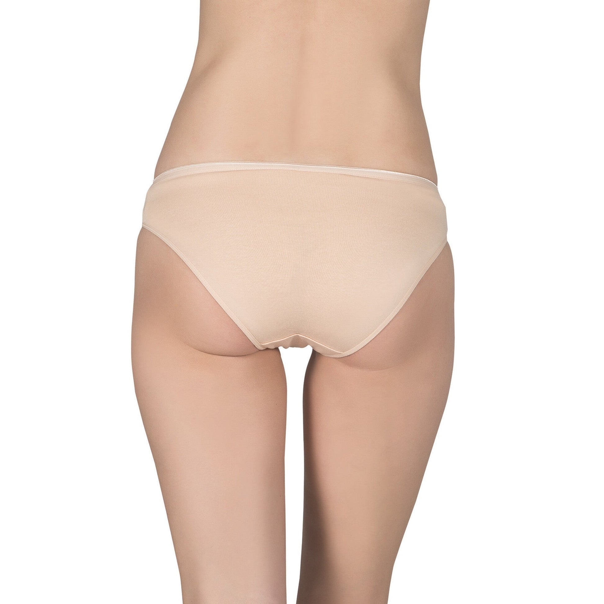 Women’s Cotton-Modal Bikini Panties – 3-Pack in Black, Nude & White – Seamless Fit, Breathable Comfort - Velora