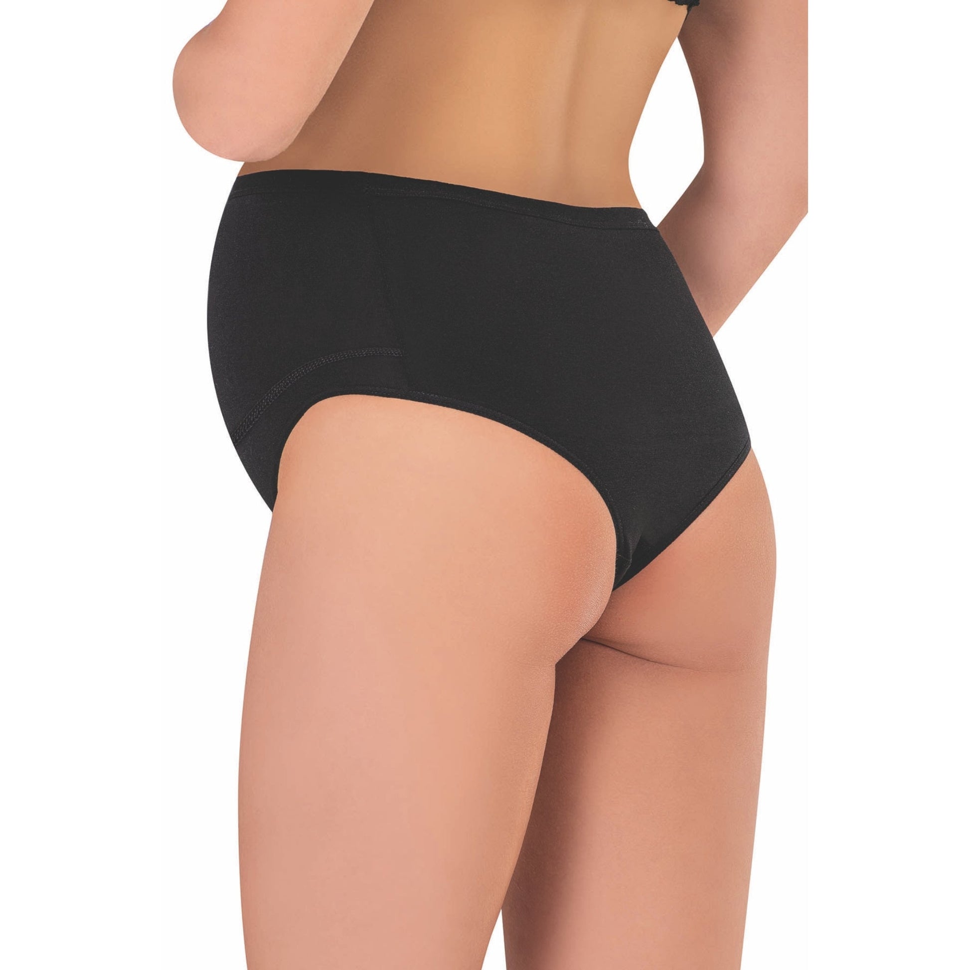 3-Pack Cotton Maternity Briefs – Soft, Stretchy & Breathable Pregnancy Underwear (White, Black, Skin) - Velora