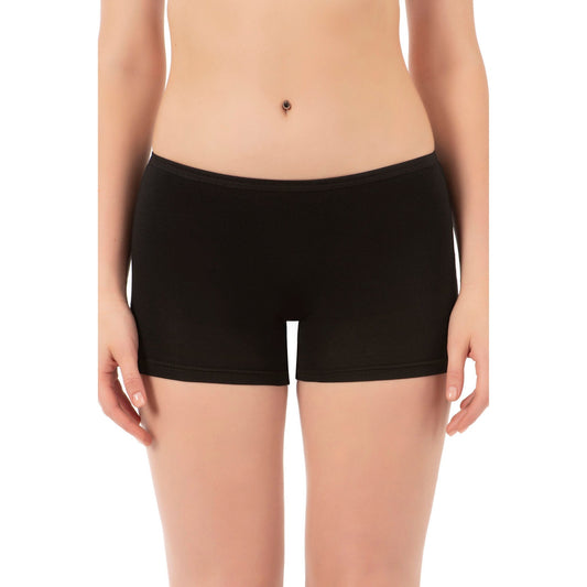 Women's Cotton Boxer Briefs 3-Pack – White, Nude & Black | Soft, Breathable, Full-Coverage Underwear - Velora