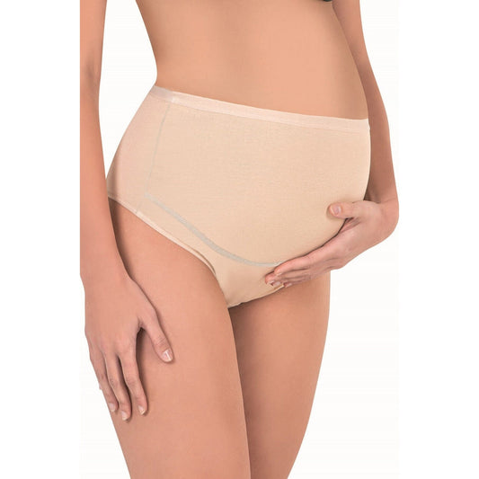 3-Pack Cotton Maternity Briefs – Soft, Stretchy & Breathable Pregnancy Underwear (White, Black, Skin) - Velora