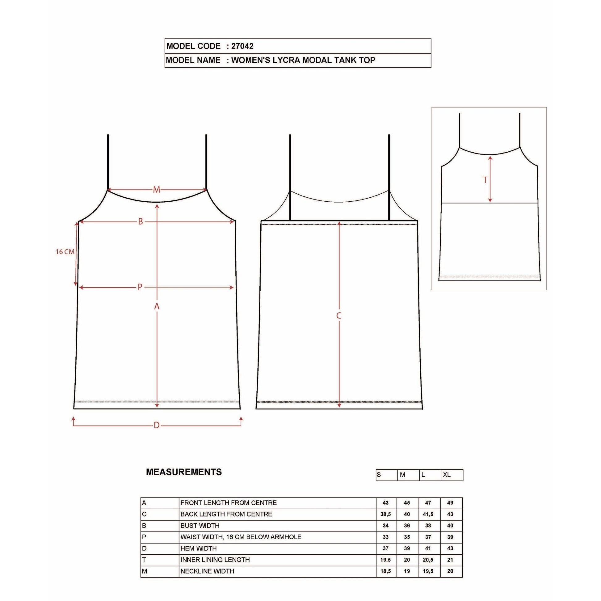 Women's Cotton-Modal Camisole Top – Soft Stretch Knit Tank with Thin Straps - Velora