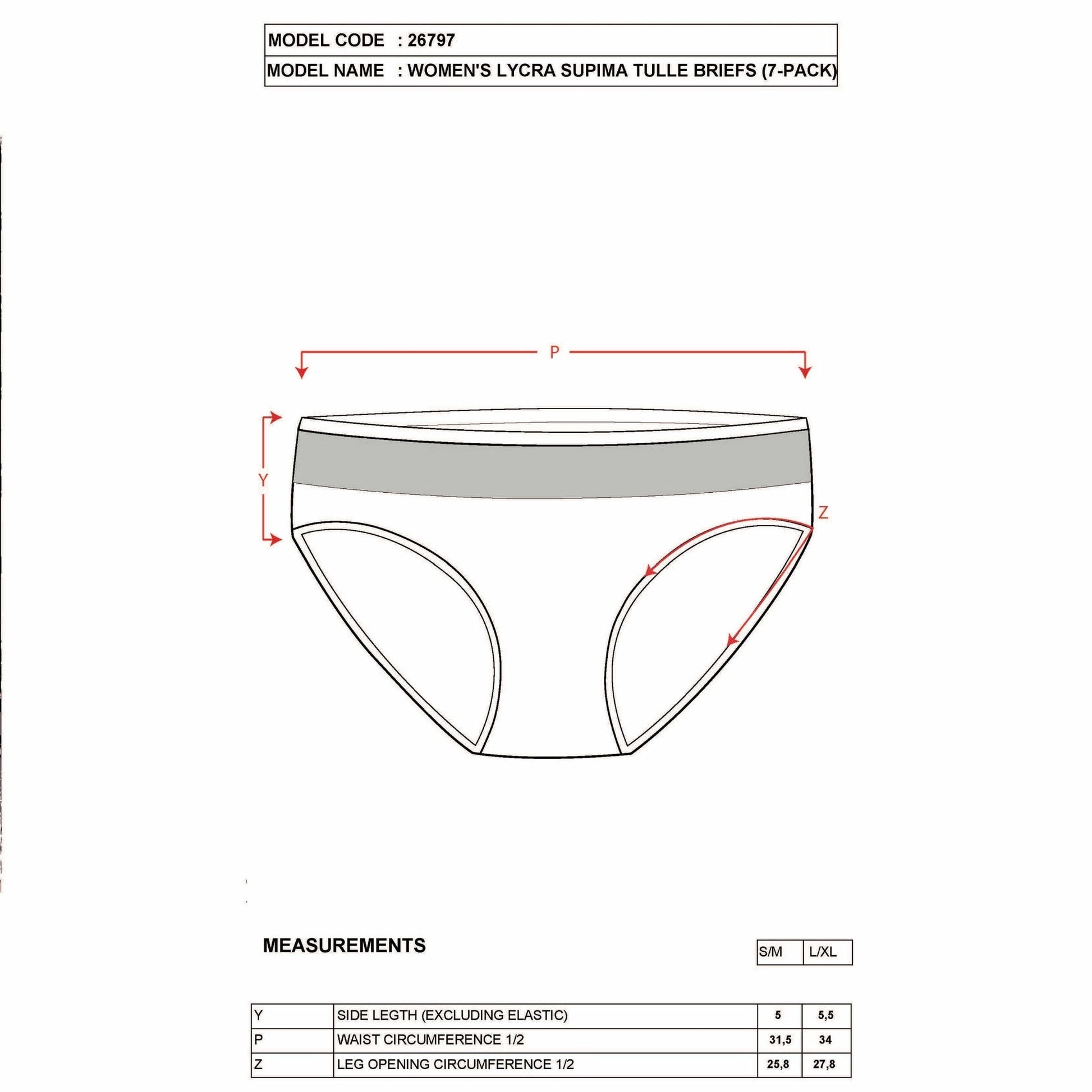 7-Pack Women’s Cotton Bikini Panties with Mesh Waist – Stretch Slip Brief Underwear Set - Velora