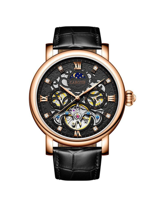 Men's Business Casual Waterproof Luminous Leather Watch