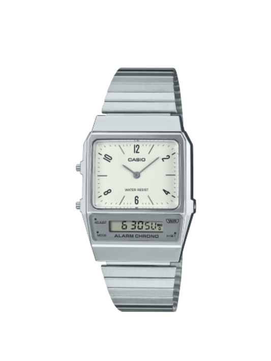 CASIO Vintage Silver | AQ-800E-7A2VT