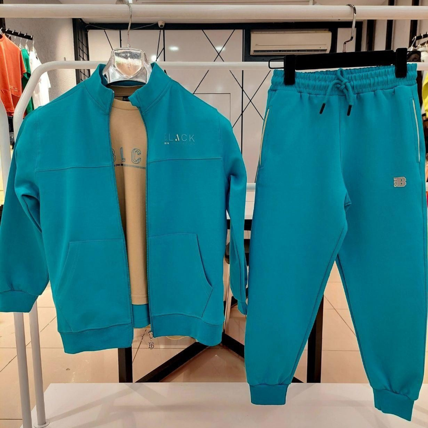 Zip-Up Tracksuit Unisex Casual Set