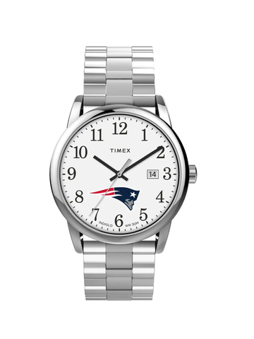 Timex Mens Easy Reader 38mm Watch - New England Patriots with Expansion Band