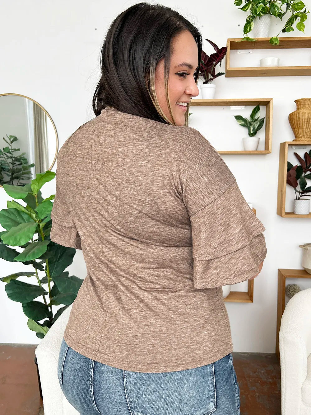 V-Neck Half Sleeve Blouse - Velora Luxury Fashion