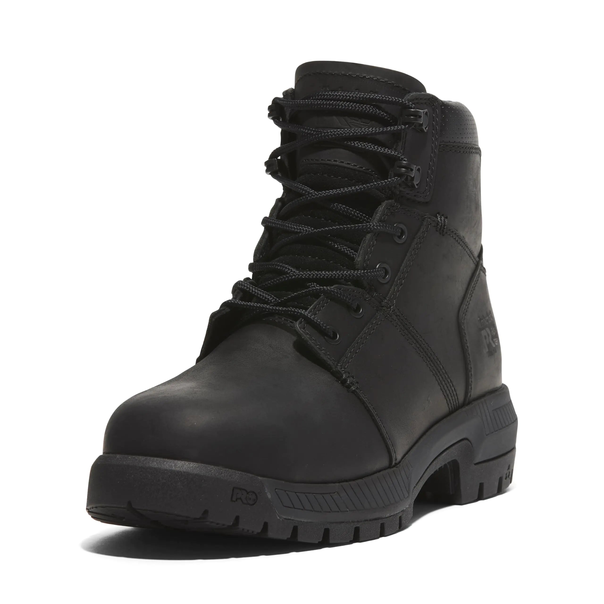 Timberland PRO Mens Montauk 6 Inch Steel Safety Toe Industrial Work Boot Jet Black 6.5 Wide