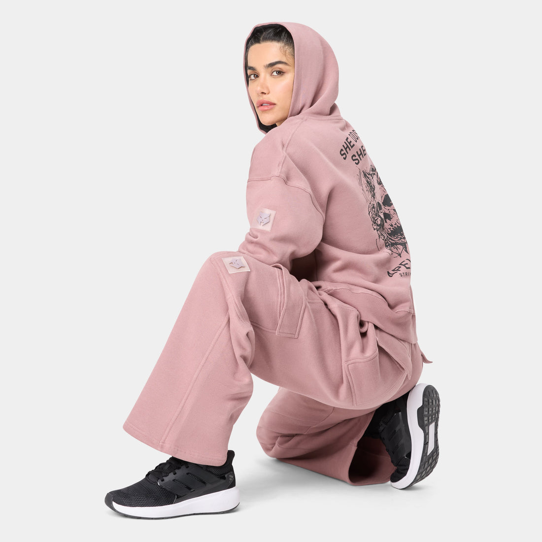 VOLTFEM_77 HOODIE — STORM ROSE - Velora Luxury Fashion
