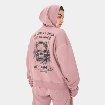 VOLTFEM_77 HOODIE — STORM ROSE - Velora Luxury Fashion