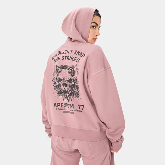VOLTFEM_77 HOODIE — STORM ROSE - Velora Luxury Fashion