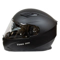 VOSS 988 MOTO-1 Matte Black Helmet - Velora Luxury Fashion