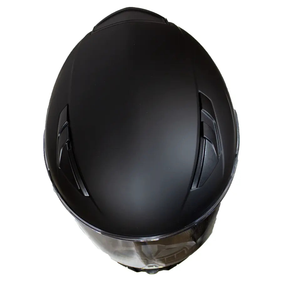 VOSS 988 MOTO-1 Matte Black Helmet - Velora Luxury Fashion