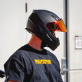 VOSS 988 MOTO-1 Matte Black Helmet - Velora Luxury Fashion