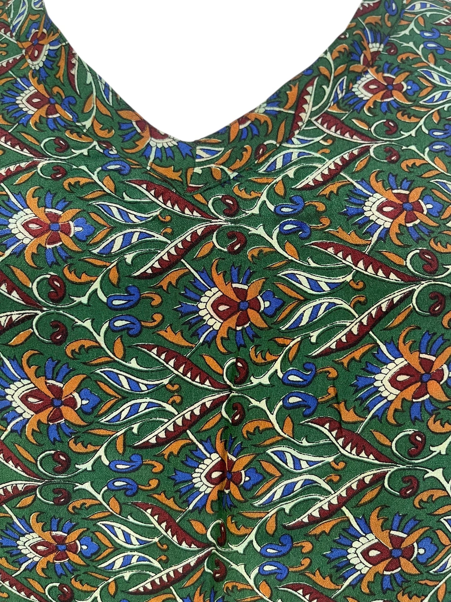 PRC7156 Avatar Pure Silk Short Kaftan Tunic without Slits - Velora