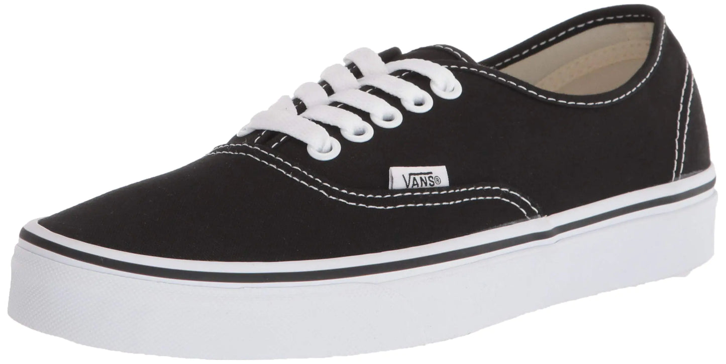 Vans Authentic Black/White Size 7.5 - Velora Luxury Fashion