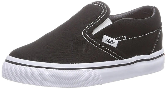 Vans Kids Unisex Classic Slip On (Checkerboard) Black/White Size 12 Little Kid - Velora Luxury Fashion