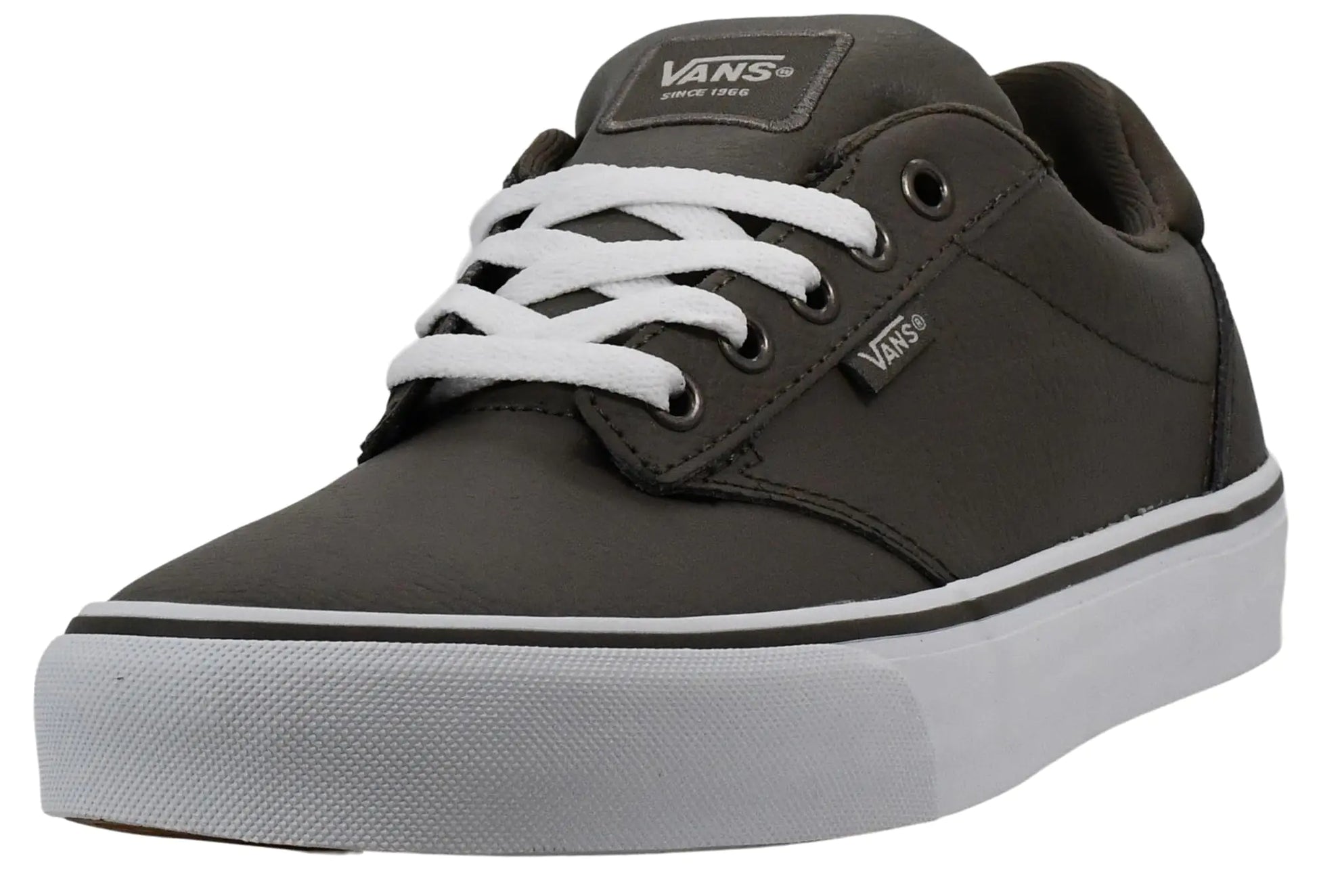 Vans Mens Atwood Deluxe Sneaker 2-Tone Leather Gray 7.5 M US - Velora Luxury Fashion