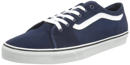Vans Mens Filmore Decon Sneaker Suede Canvas Dress Blues White 8 - Velora Luxury Fashion