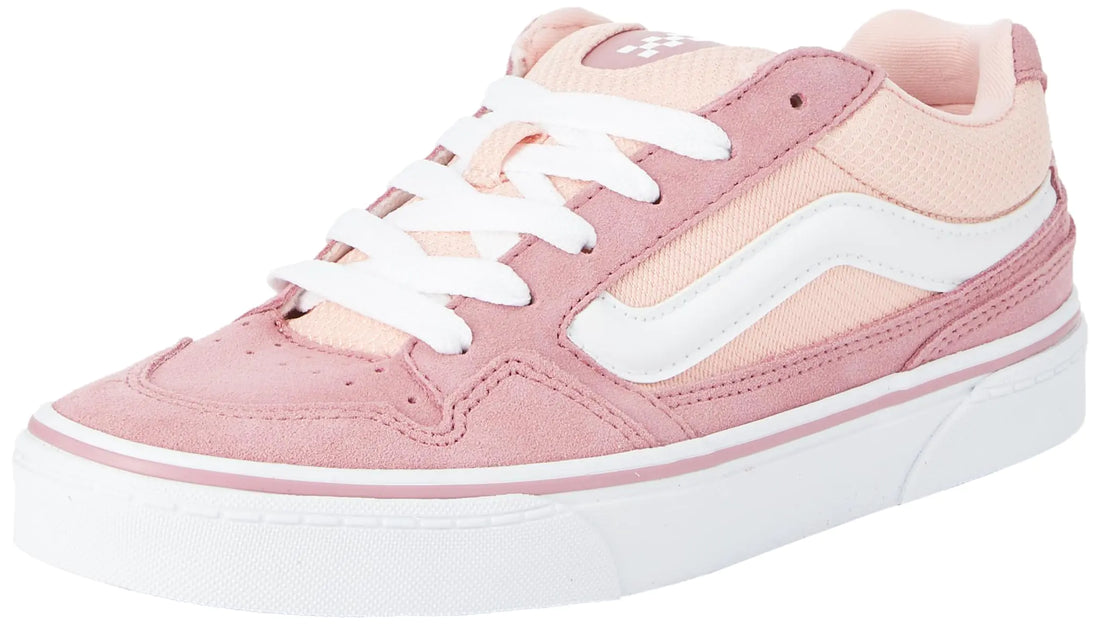Vans Womens Caldrone Trainers Sneaker Suede Mesh Mauve 10 - Velora Luxury Fashion