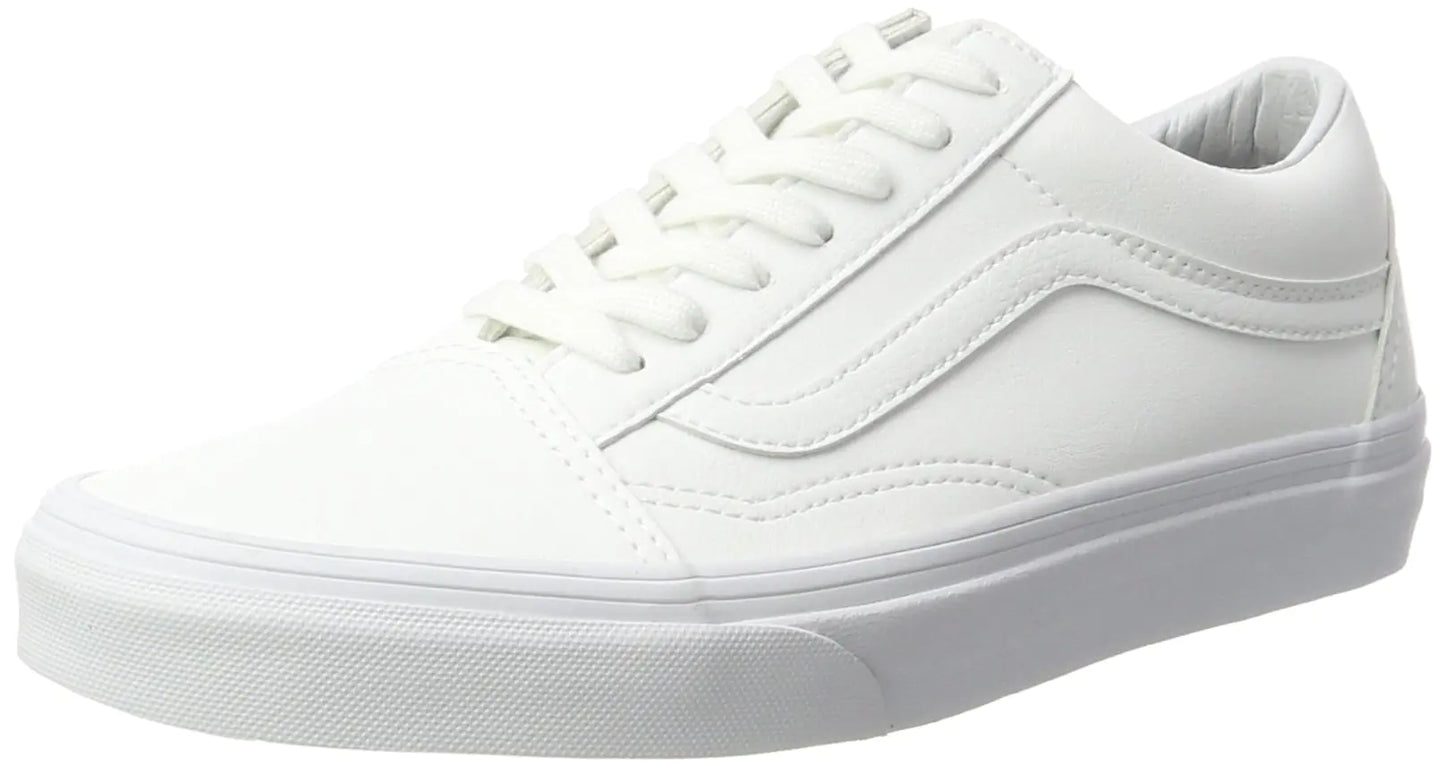 Vans Womens Low-Top Sneakers White Classic Tumble True White 6.5 - Velora Luxury Fashion