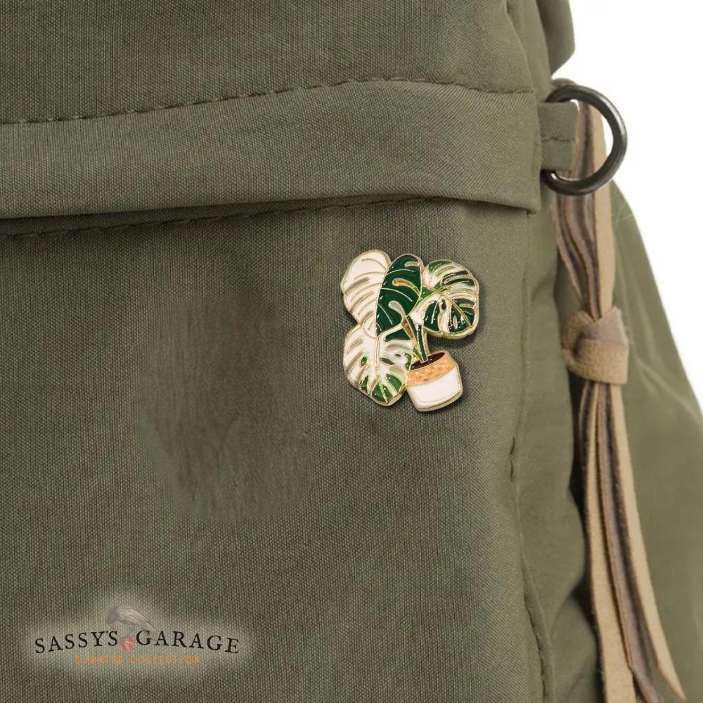 Variegated Monstera Plant | Collectible Pin - Velora