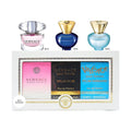 Versace 3 Pcs Mini Set For Women (Individual Box): Dylan Turquoise 5 Ml Eau De Toilette + Dylan Blue 5 Ml Eau De Parfum + Bright Crystal 5 Ml Eau De Toilette - Velora Luxury Fashion