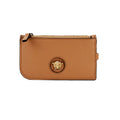 Versace Caramel Leather Multi-Card Key Wallet - Velora Luxury Fashion