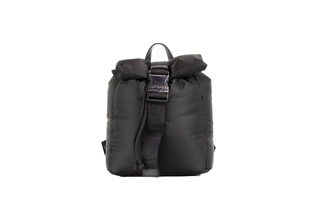 Versace Jeans Couture Small Black Nylon Safety Buckle Backpack - Velora Luxury Fashion