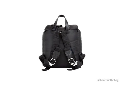 Versace Jeans Couture Small Black Nylon Safety Buckle Backpack - Velora Luxury Fashion