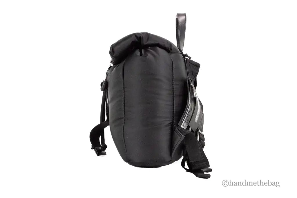 Versace Jeans Couture Small Black Nylon Safety Buckle Backpack - Velora Luxury Fashion