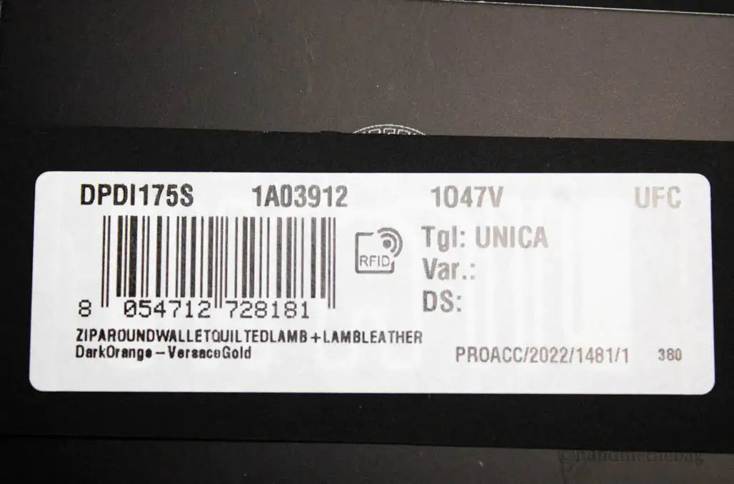 Versace Large Dark Orange Quilted Leather Continental Wallet - Velora Luxury Fashion
