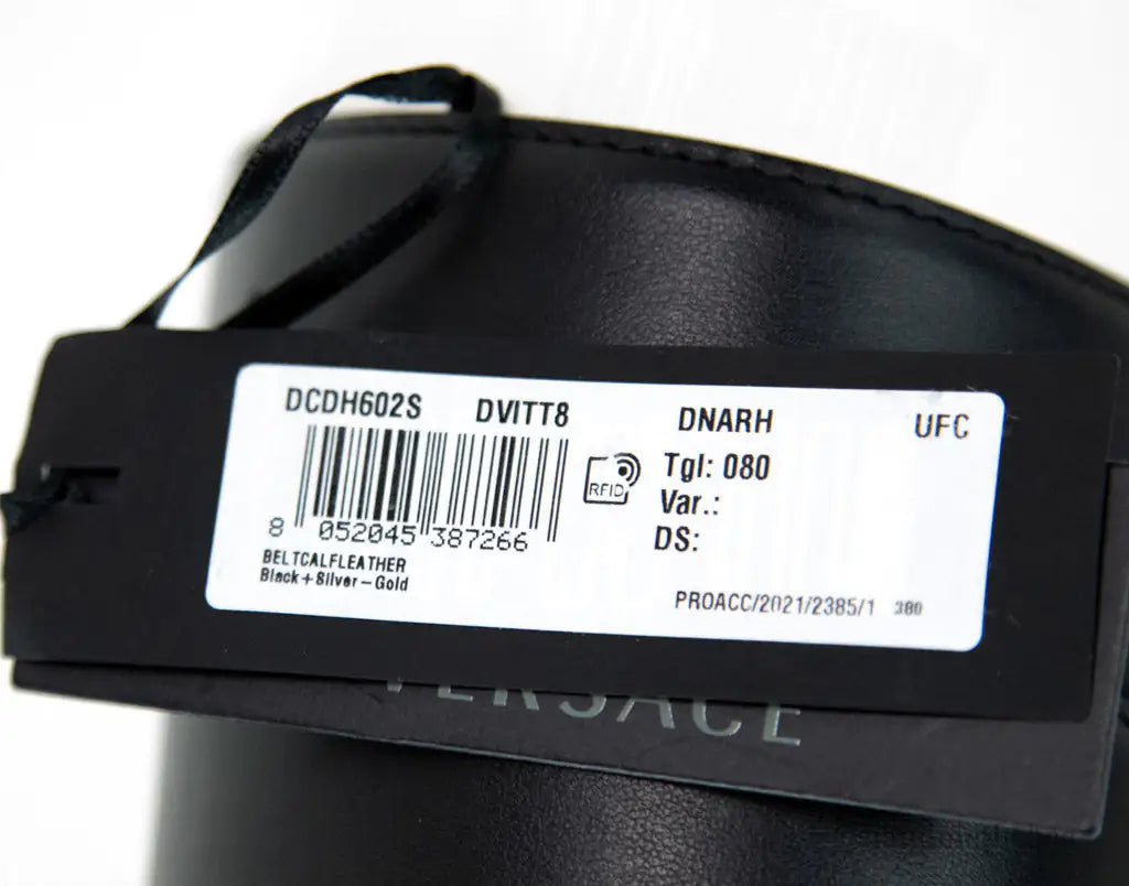 Versace Leather Round Ridged Medusa Emblem Adjustable Belt - Velora Luxury Fashion