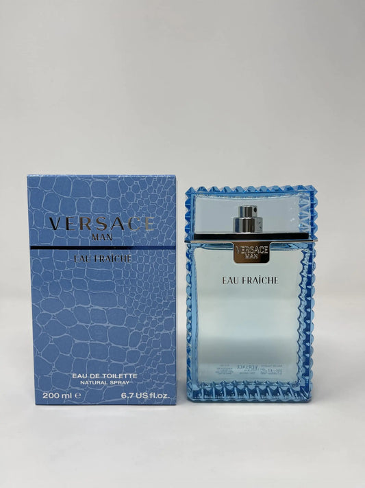 Versace Man by Versace Eau Fraiche Eau De Toilette Spray Blue 6.7 oz Men - Velora Luxury Fashion