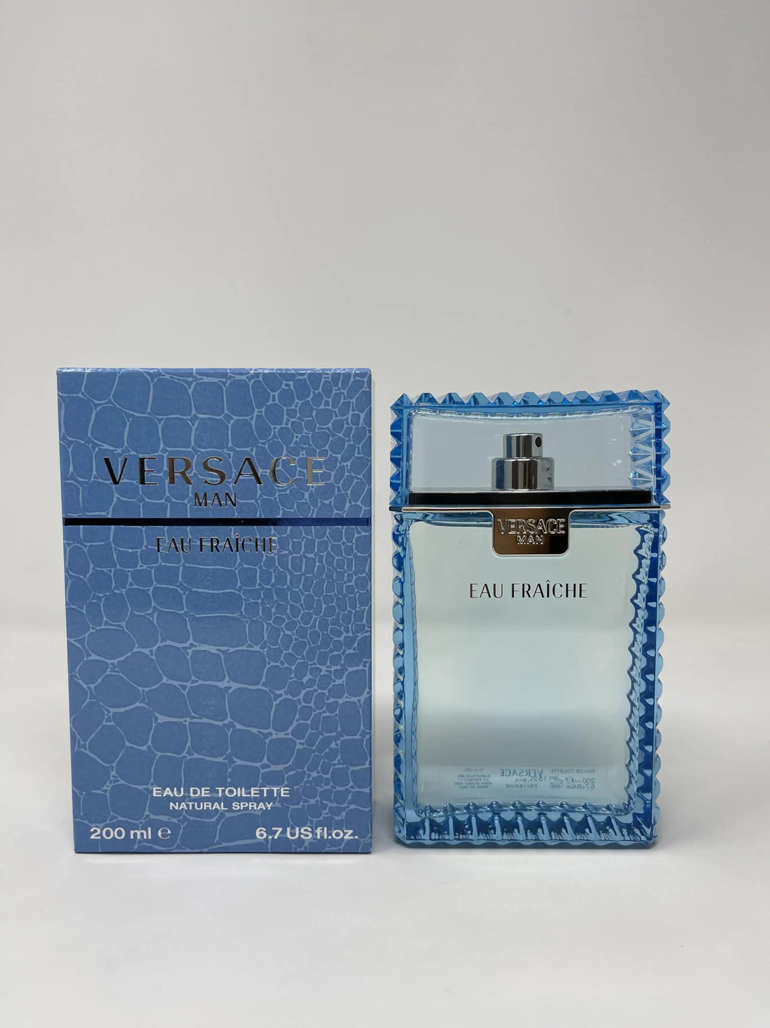 Versace Man by Versace Eau Fraiche Eau De Toilette Spray Blue 6.7 oz Men - Velora Luxury Fashion