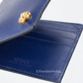 Versace Medusa Navy Leather Bifold Wallet - Velora Luxury Fashion