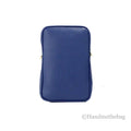 Versace Mini Navy Leather Medusa Pendant Crossbody - Velora Luxury Fashion